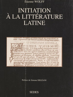 cover image of Initiation à la littérature latine